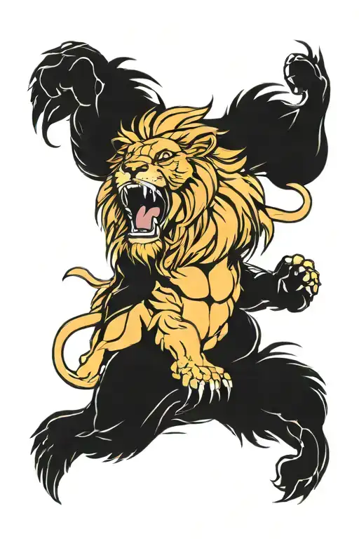 Anime Lion Roaring