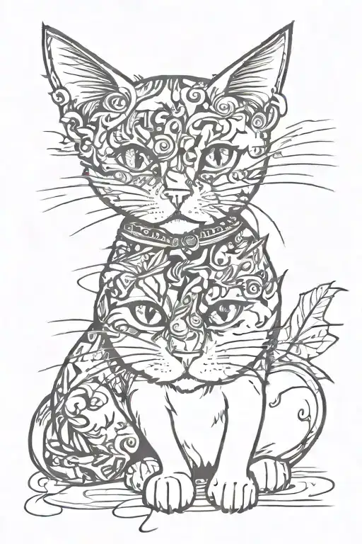 Cat Leaves Scratches