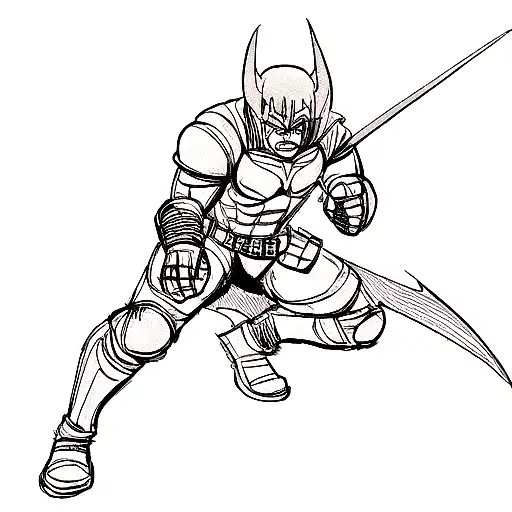 Batman In Style Of Roman Warrior