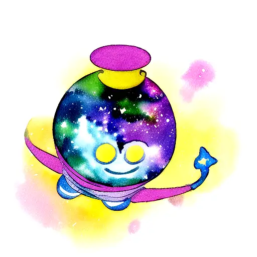 Toy Story Aliens And Watercolor Galaxy