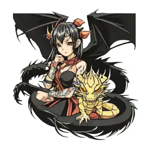 Sakyra And Dragon Wrapped