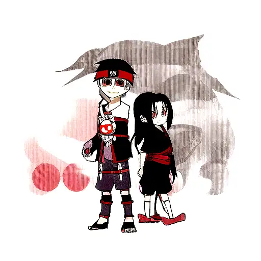 Obito And Itachi On Hand