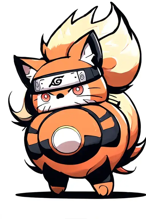 Naruto Daruma Doll Nine Tail Fox
