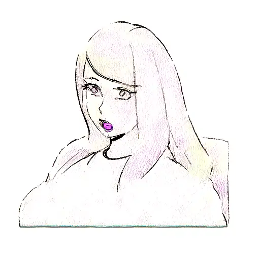 A Black Woman With Purple Hair