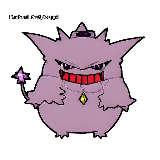Gengar With Diamond Necklace