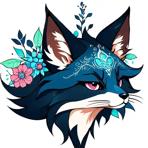 Colored Virgo Fox