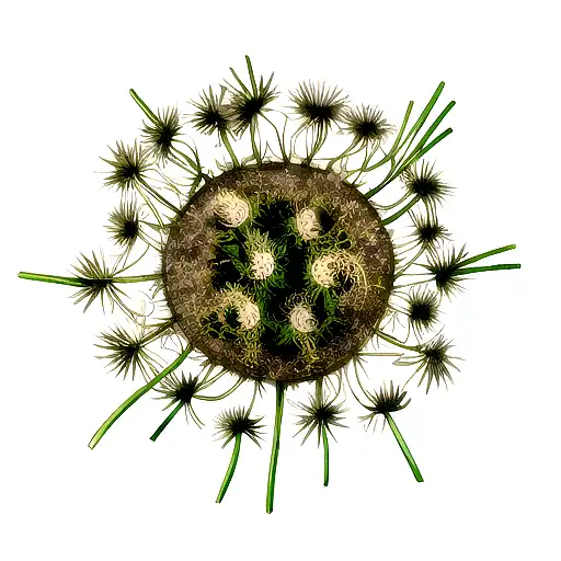 Human Like Angry Dandelion Spread 5 Seeds With Rised Hands