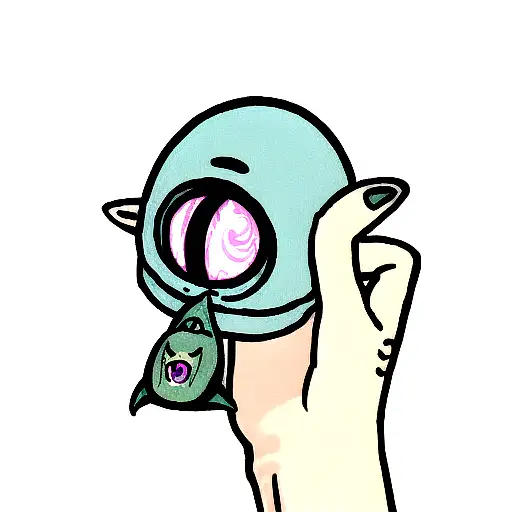 Small Cute Alien Or Spaceship