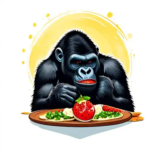 Gorilla Kisses A Cocinelle