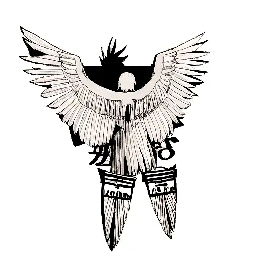 Wing With Bs Letters