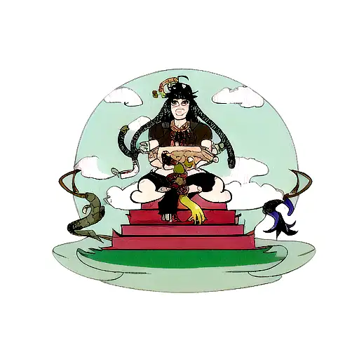 Lord Siva With Snake And Bull