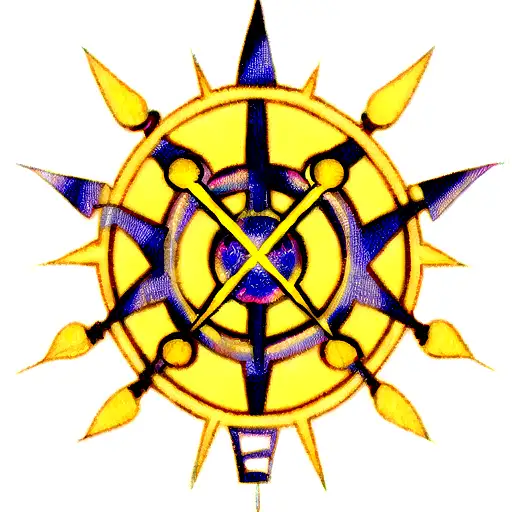 Ankh With Eye Of Horus And Eye Of Ra