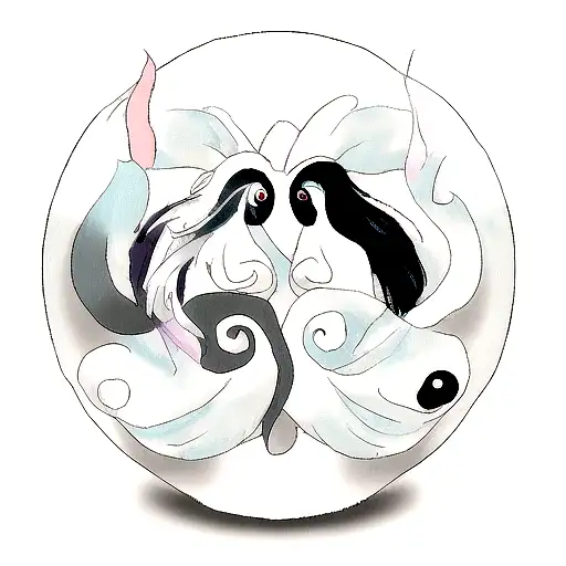 Ying Yang With Beta Fish