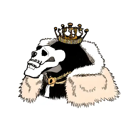 Bear Skull With A Crown