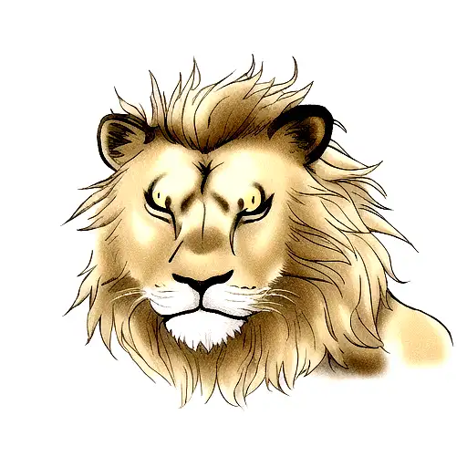 A Lion With A Scar Across Its Face Symbolizing Strength And Resilience