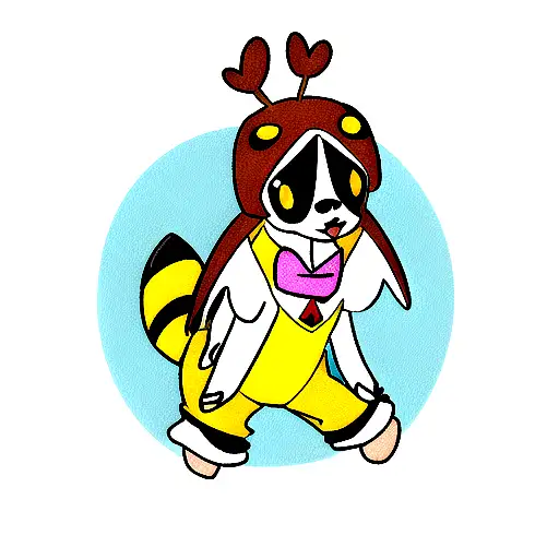 Jack Russell Territor Mix Chihuahua In A Bee Costume