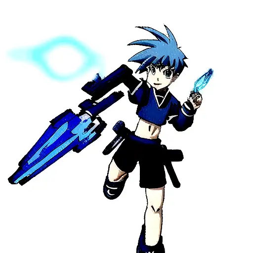 Blue Fire Arm
