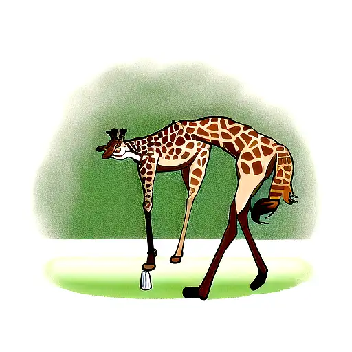 Giraffe Playing Cricket