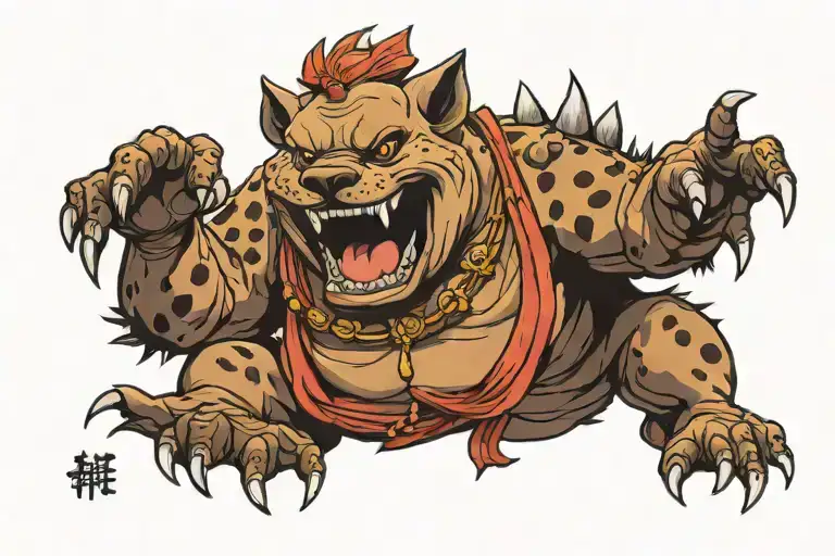 Hyena Laughing Buddha