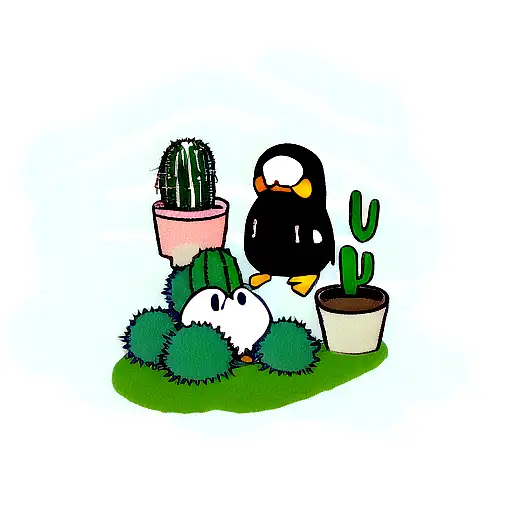 Pinguinos Y Cactus Amor