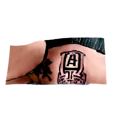A Tattoo Of The Word Ad