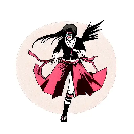 Itachi Crow With Sharingan With Tokyo Ghoul Rose In His Mouthjojo Bizarre Adventure Amenintator Sign