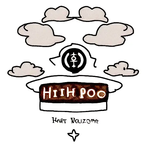 Harry Potter Dark Mark Symbol In Clouds