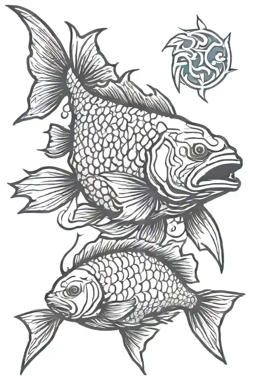 Bullhead Fish Being Caught