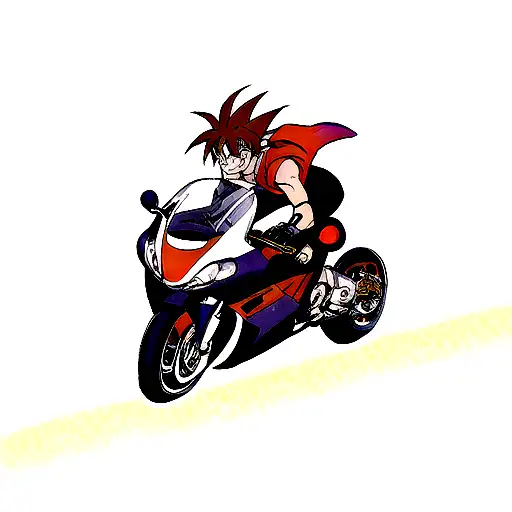 Goku Driving Black Yamaha R1