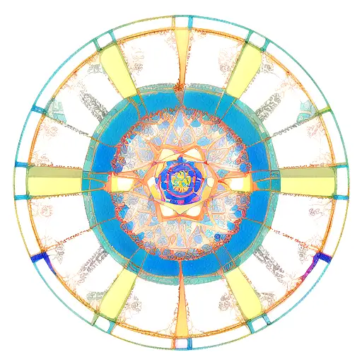 Create A Geometric Mandala Design Inspired By Japanese Architecture With Subtle Koi Fish Elements