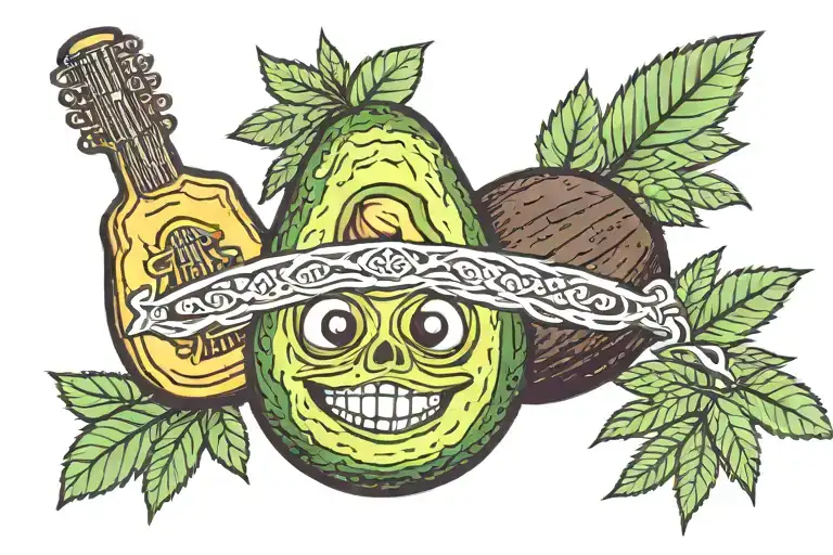 Mexican Avocado With Marijuana Blund