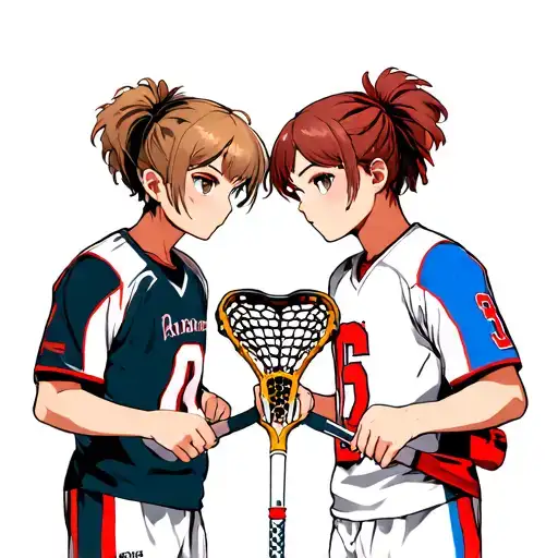 Lacrosse Players In Love