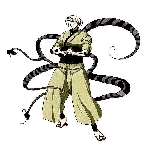 Oroshimaru From Naruto With Snakes