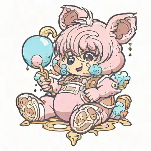 Fairy Floss Baby Grizzy Bear