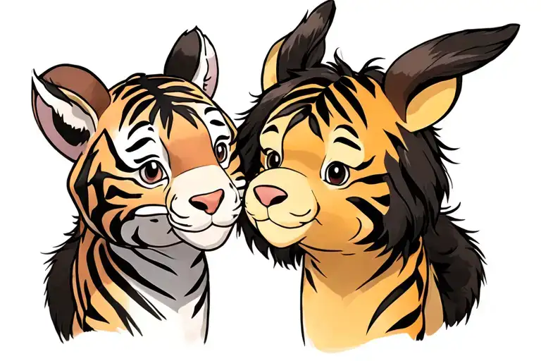 Tiger And Donkey The Winnie Pooh