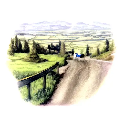 Car On The Mountain Road