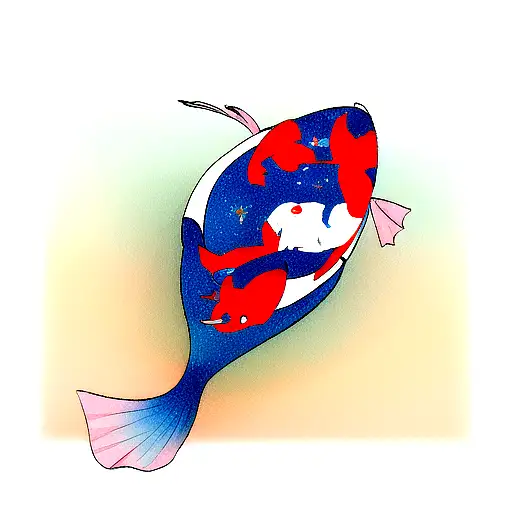 Koi Fish In Space