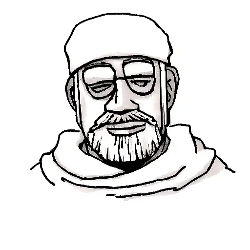 Black And White Old Man Winter