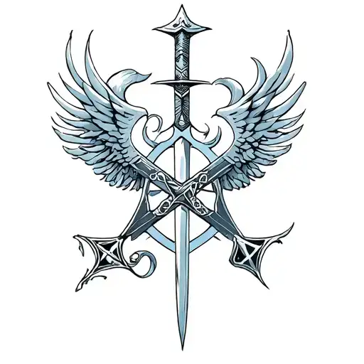 Archangle Michael Sword And Shild Star Of David