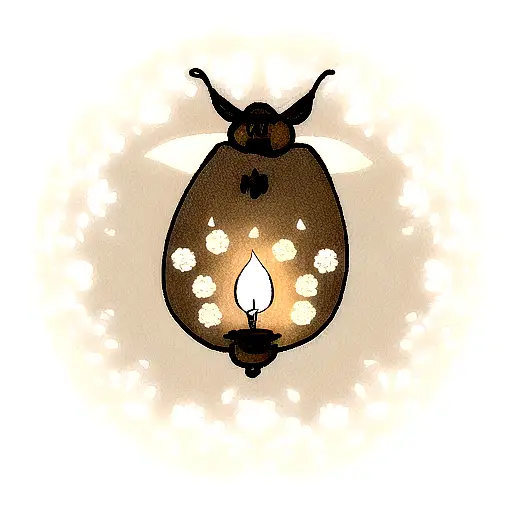 Moth With A Candle