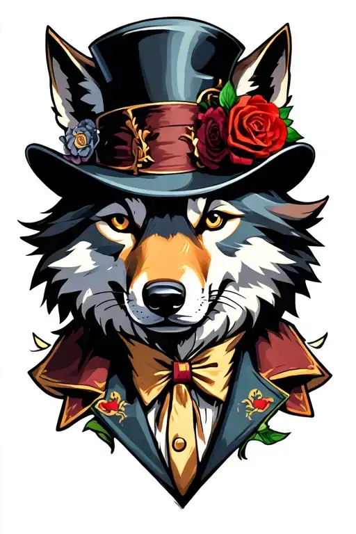 Mad Hatter As A Wolf