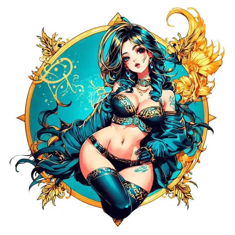 Sexy Gemini Anime Girl