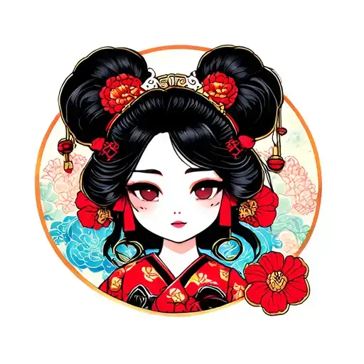 Kawaii Geisha Samurai