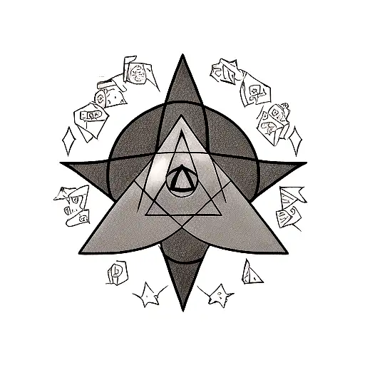 Incorporate The Deathly Hallows Symbol Into A Petroquimico Themed Tattoo Design