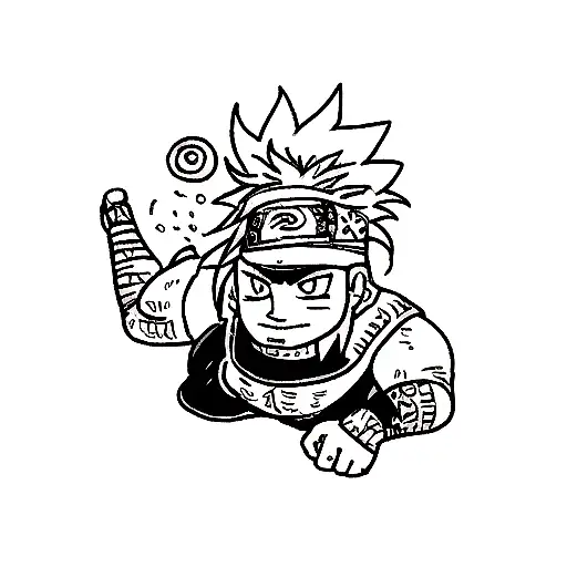 Combine Elements Of Naruto And Vikings In A Tattoo Design