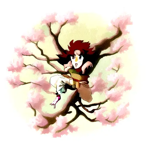 Princess Mononoke Tree Spirits On Tree Branch