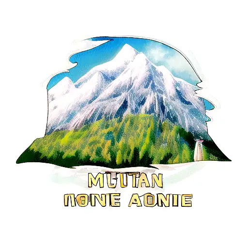 Mountain Scene Wind Turbines