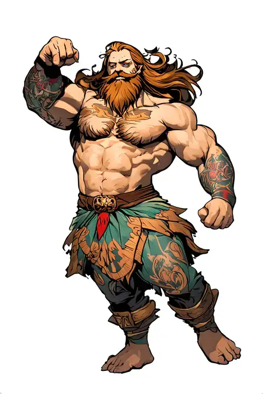 Hot Bearded Viki Whitman Strength