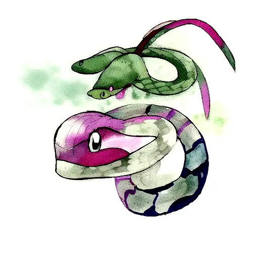 Snake With Aquarela