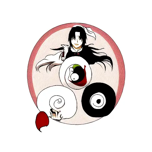 Sasuke Et Itachi Avec Le Ying Et Le Yang